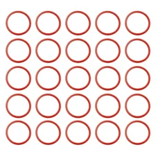 Set of 100 Silicone Sealing Rings Heat Resistant Replacement Silicone Gaskets