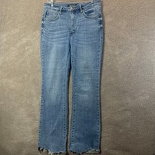 Judy Blue Jeans Women 11/30 Slim Boot Mid Rise Raw Hem Minimalist Classic