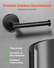 Toilet Paper Holder, Fits Mega Rolls Size, Matte Black