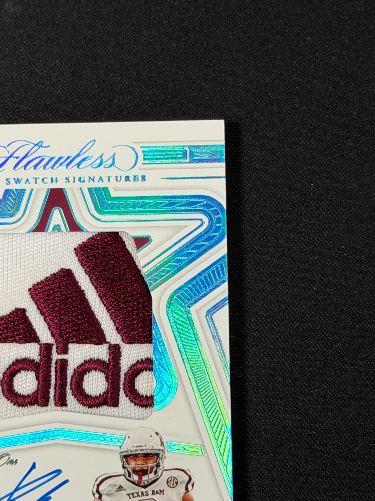 Christian Kirk 2023 Flawless Star Swatch Signatures Platinum 1/1 Texas A&M view 4