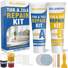 Porcelain Repair Kit, Fiberglass Repair Kit, Professional Tile Repair Kit for Cr