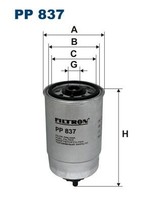 Filtron Kraftstofffilter FüR Alfa Romeo Audi Bedford CitroËN DAF Daihatsu Fiat