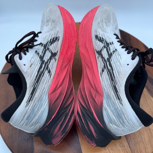 Asics Novablast 3 Shoes Mens 11 Gray Black Red Road Jogging Workout Sneakers - Picture 7 of 10