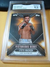 LYOTO MACHIDA 2015 TOPPS UFC CHRONICLES VICTORIUS DEBUT # VD-5 GRADED 8.5 L@@@K