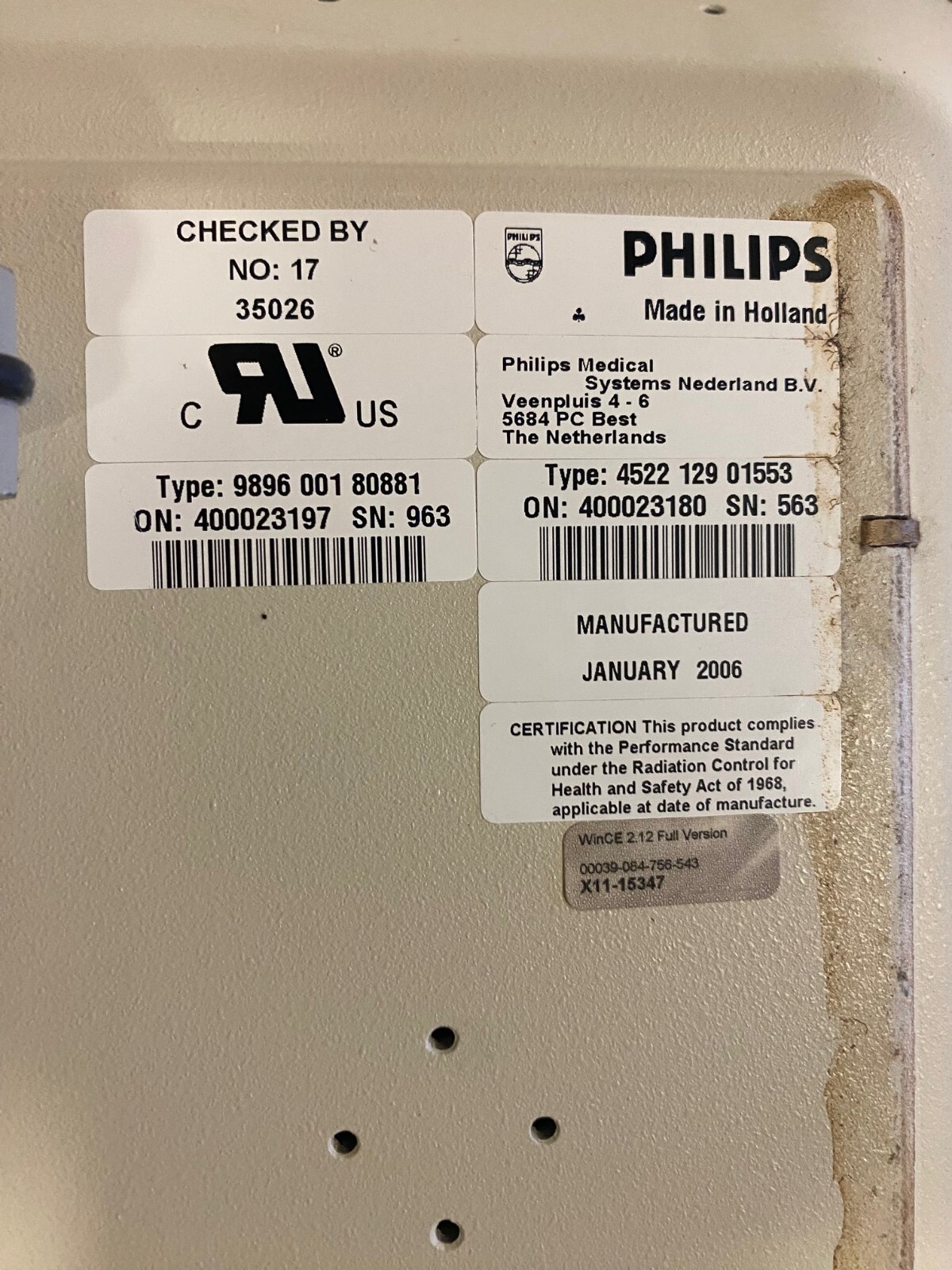 Touch screen module 452212901553 , 989600180881 for Philips Allura 