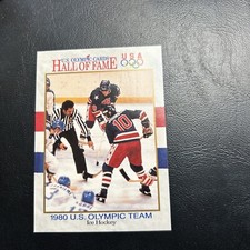 Jb10a Us Olympic Hall Of Fame 1991 Impel #65 Usa Olympic Team Hockey 1980