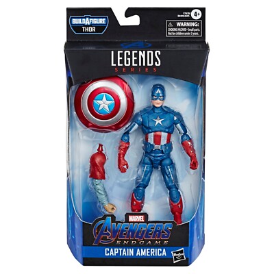 Avengers Marvel Legends 6-Inch Action Figure Captain America Build A  Figure! 630509856169|
