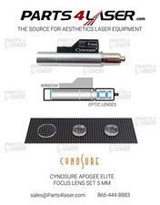 Cynosure Apogee ELITE Focus Lens 5mm, Elite Plus Focus Lens 5 mm Optics kit