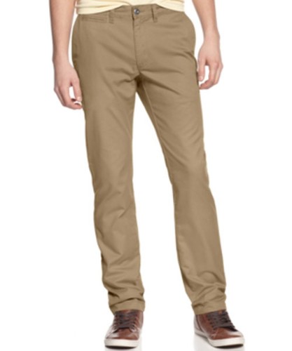 Beige Slim Straight Pants Size 38X32 