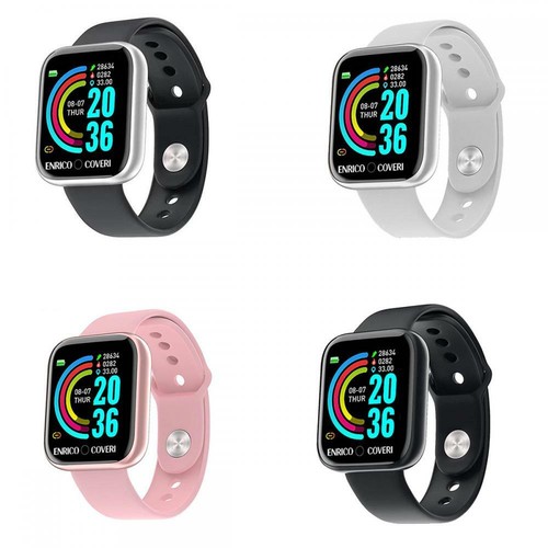 Smartwatch ENRICO COVERI Musica Sport Silicone Nero Bianco Rosa | eBay