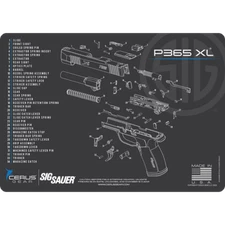 For Sig Sauer P365XL Schematic Handgun Mat