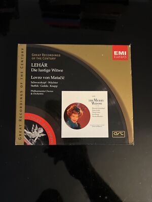 Lehar DIE Lustige Witwe, Lovro von Matacic [EMI 2 CD Box Set] READ