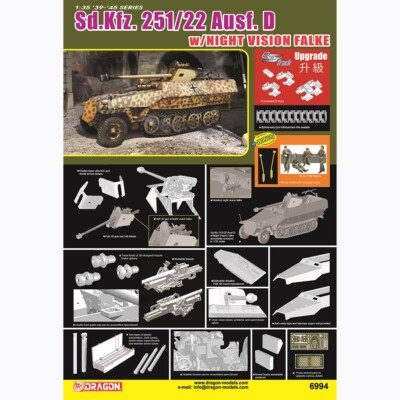 Sd.Kfz. 251/1 Ausf.D With Night Vision Falke Dragon 6984 Sd.Kfz. 251/1 Ausf.D With Night Vision Falke Dragon 6984