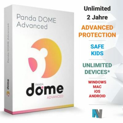 Panda DOME Advanced 2024 Unlimited Unbegrenzt PC Geräte 2 Jahre