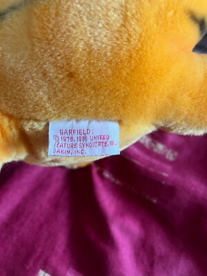 Garfield und Pooky Plüschtier, hergestellt von Dakin 