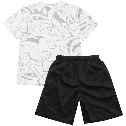 Kids Boys Activewear Play Tracksuits Stylish Outfits Summer Clothes Set School - Picture 16 of 37