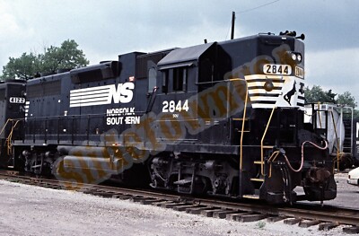 Vintage 1986 Train Slide 2844 NS Norfolk & Southern Engine Danville IL Y2H141