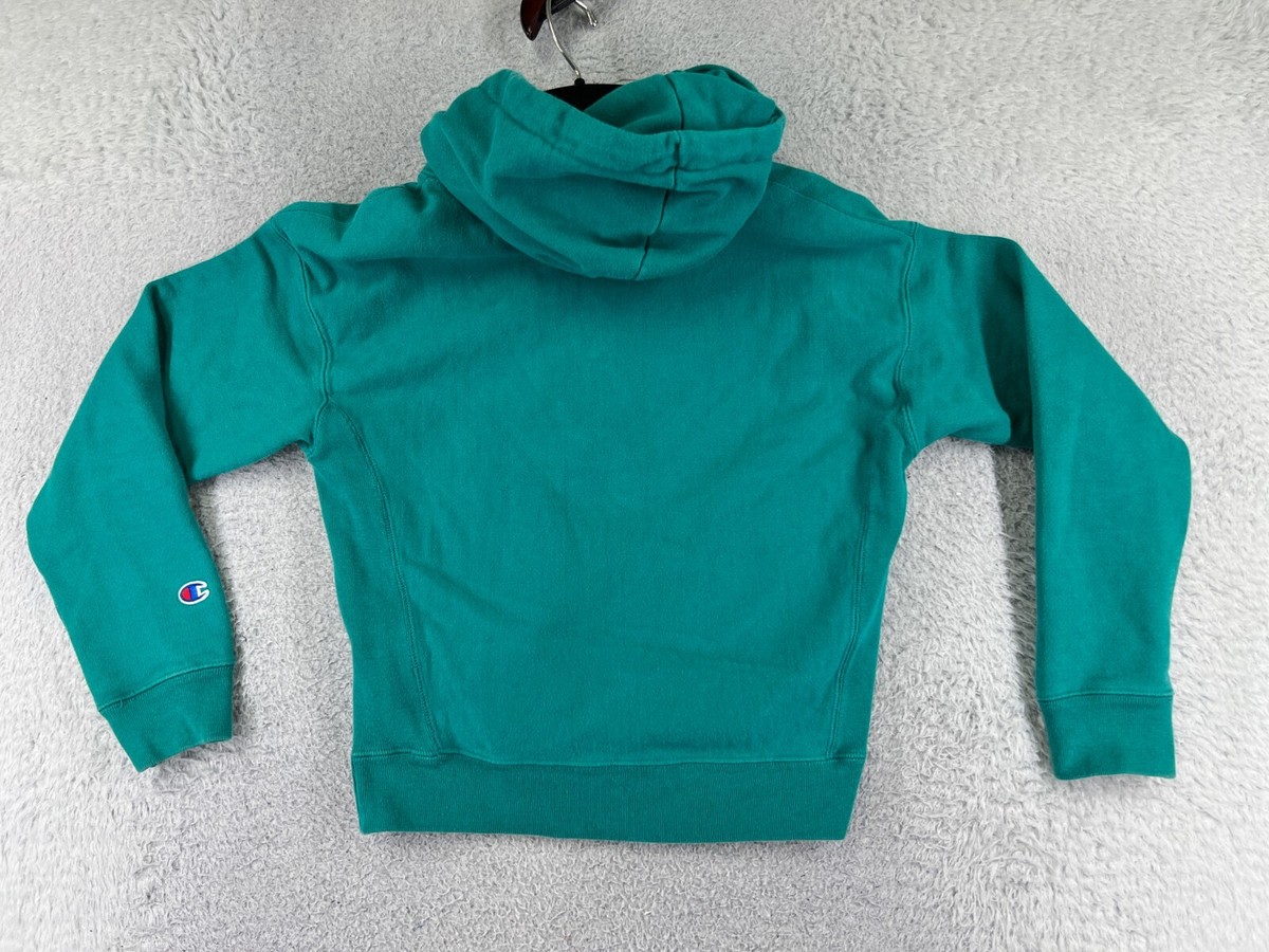 Fleece Hoodie Champion Reverse Weave Aqua Green Hoodie Champion