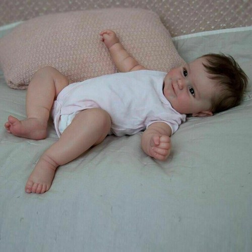 Reborn Baby Dolls Full Silicone Vinyl Newborn Girl Maddie Kids Toddler Gift 20" - Picture 4 of 4