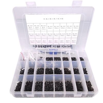 2700pcs Phillips Flat Head Small Self Tapping Screws Assortment Kit