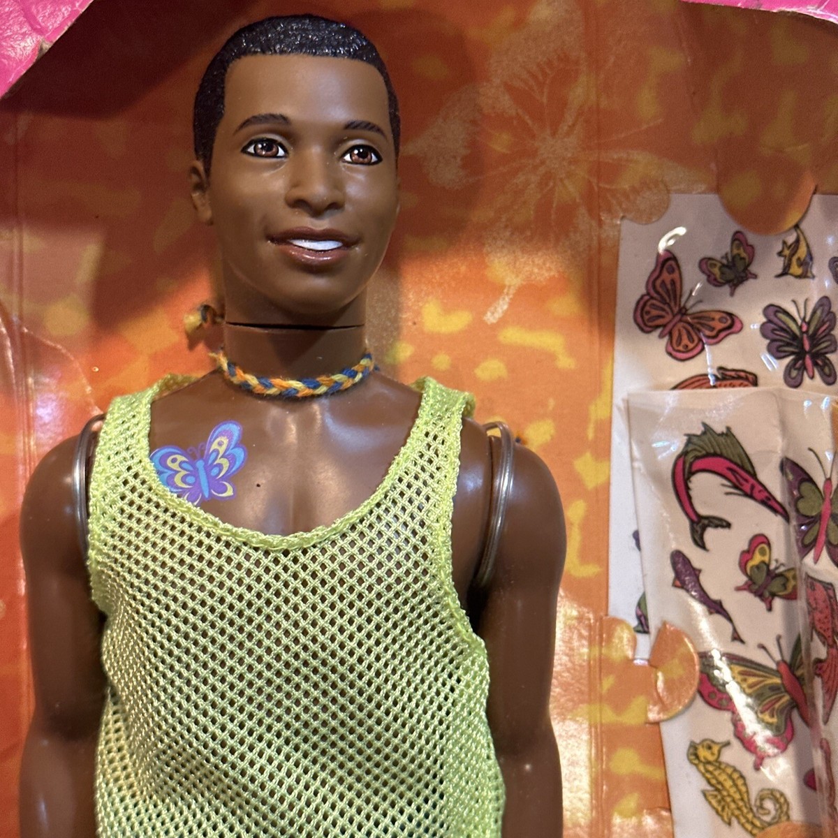 Barbie Butterfly Art Steven AA Ken Doll Mattel 22996 (box
