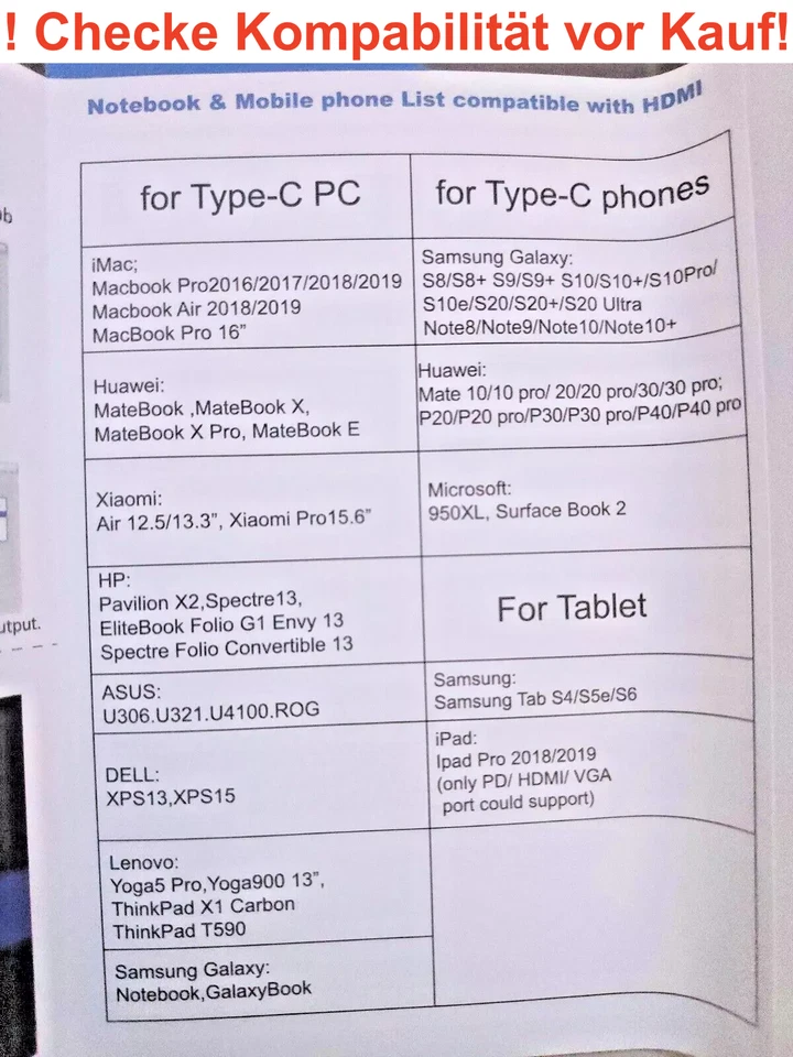 USB C Docking Station Hub 9in1 dual 4k VGA SD/Micro SD-Kartenleser PD Aluminium - Bild 3 von 4