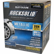 Rust-Oleum 299745 RockSolid Metallic Floor Coating Brilliant Blue 70oz Kit