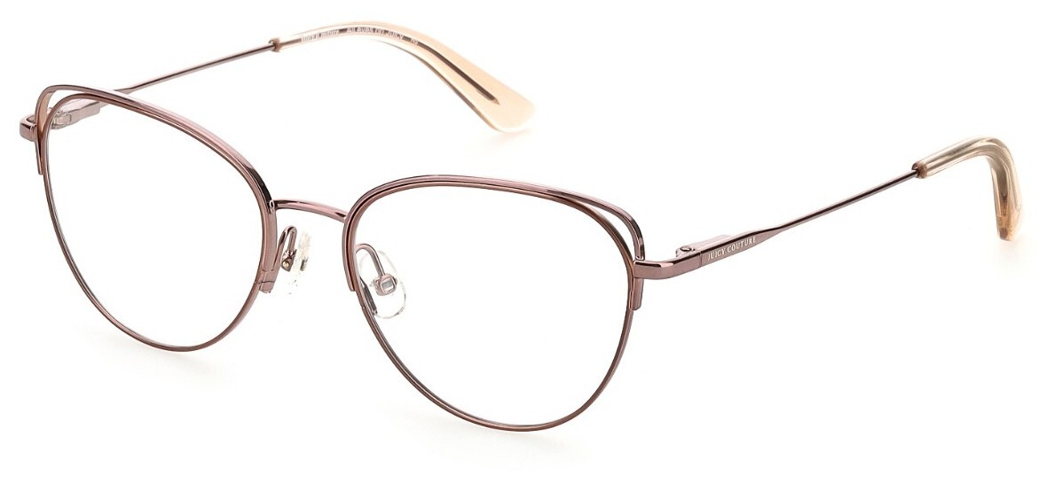 Juicy Couture JU200/g 09Q Коричневые оптические очки Cateye в металлической оправе 53-18-135