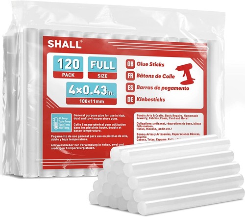 SHALL Hot Melt Glue Gun Stick Mini Clear White DIY Art Craft Wholesale - Picture 22 of 35