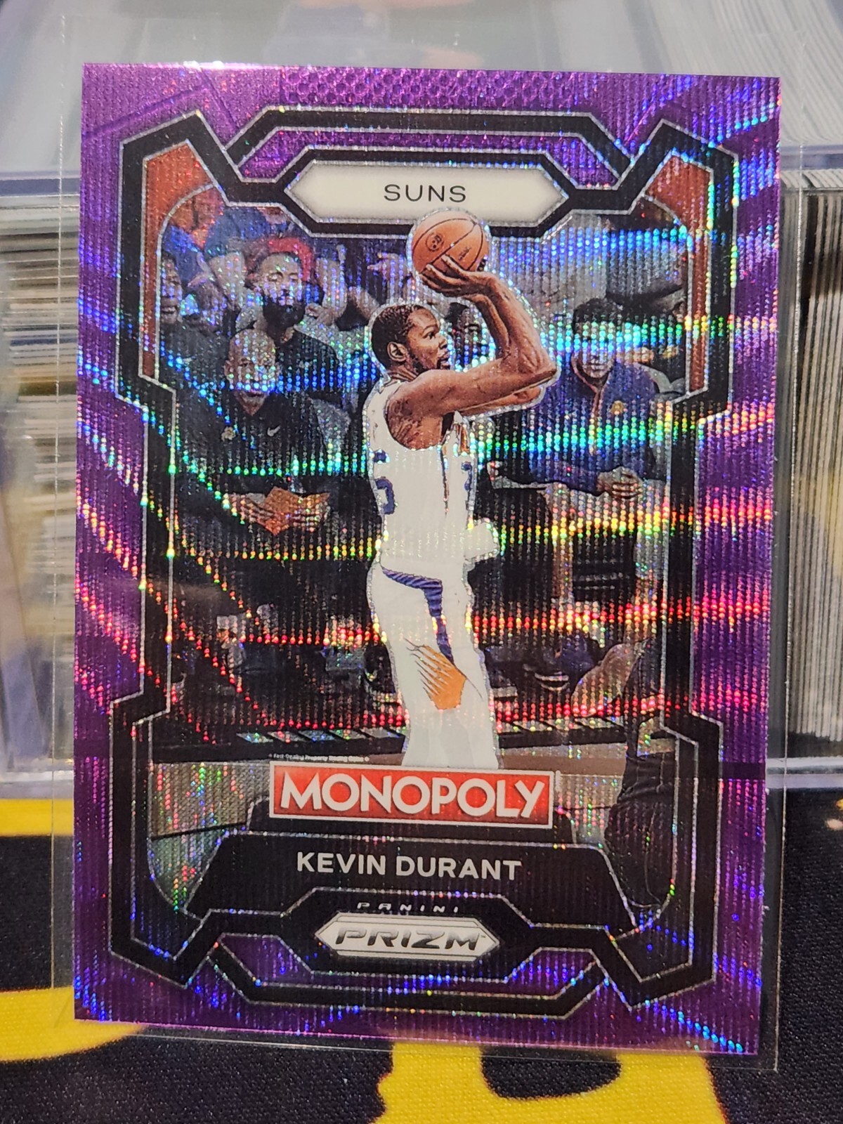 2023-24 Panini Prizm Monopoly Kevin Durant Purple Wave Prizm #70 Suns