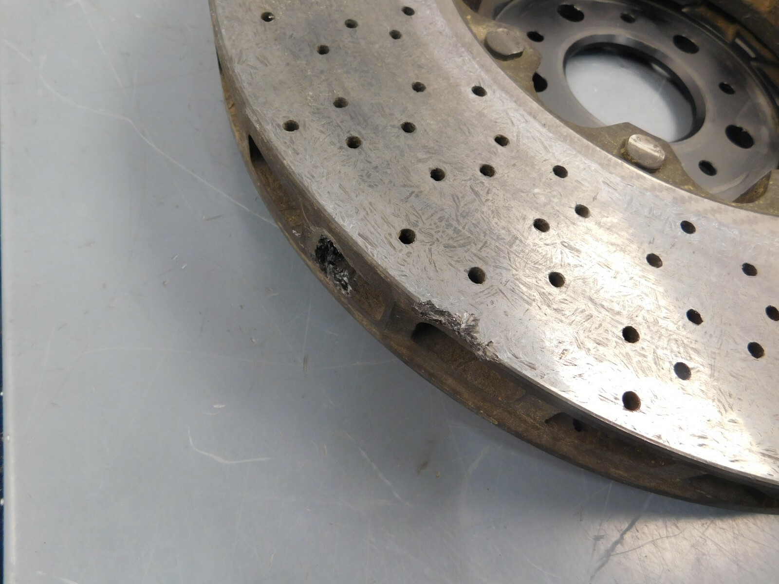 2015 14 -18 Aston Martin V12 Vantage S Left Front Ceramic Brake Rotor #1954 C4