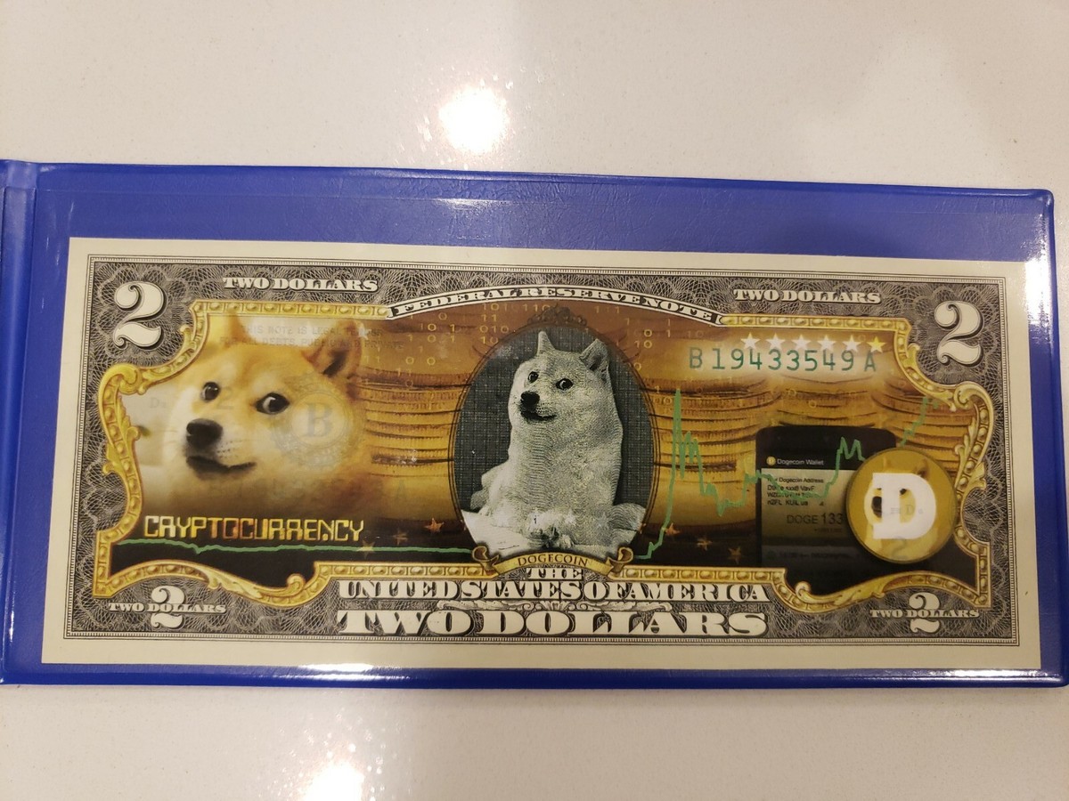 2 Dollar Dogecoin U.S. Bank note