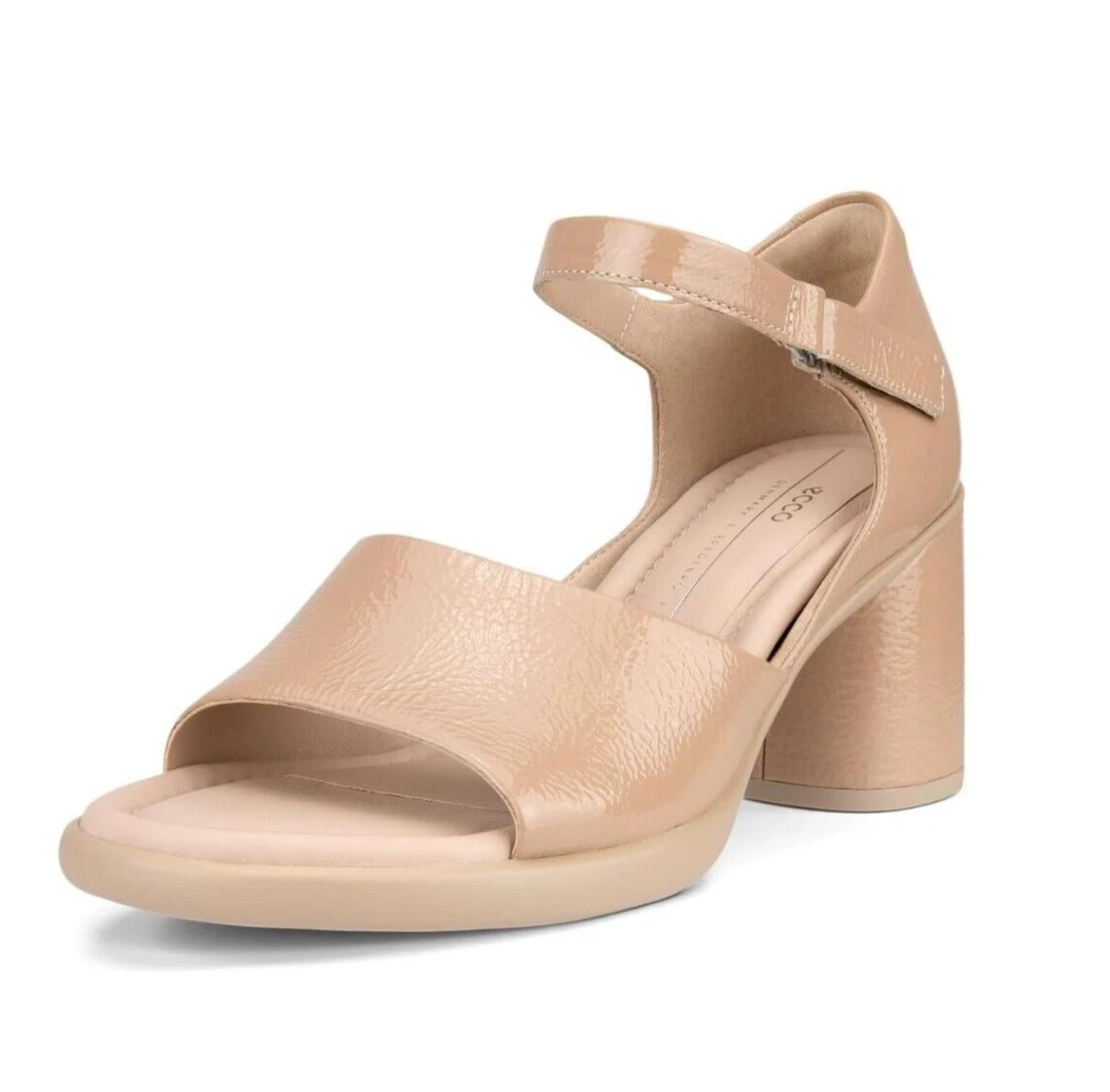 ECCO Z7757* Sandali da donna con cinturino alla caviglia 55 Luxe nudi scolpiti taglia 7 7 5 M