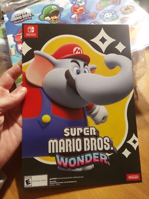【非売品】SUPER MARIO BROS. WONDER ポスター Super Mario Bros. Wonder GameStop Promo Double Sided Poster READ