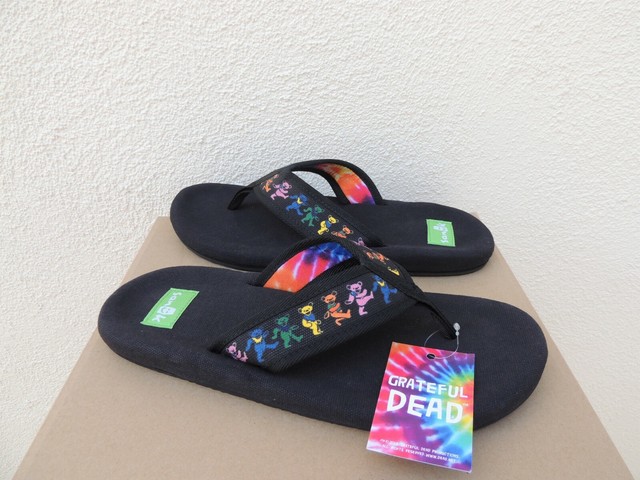 sanuk grateful dead flip flops