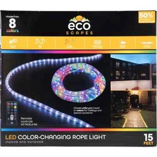 Ecoscapes LED Color Changing 15' Rope Light by Enbrighten
