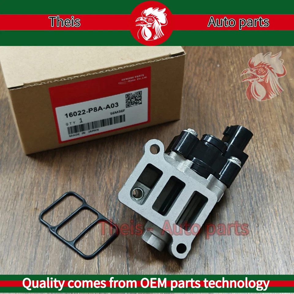 Válvula de control de aire de ralentí 16022-P8A-A03 OEM para Honda Odyssey Pilot Accord Acura Foto 4 de 4