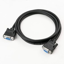 6 FT DB9 9 Pin RS232 Serial Null Modem Female Cable Adapter Connector