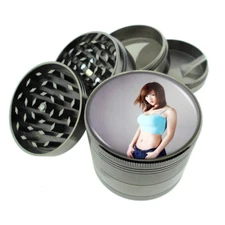 Korean Pin Up Girls D2 Titanium Grinder 4 Piece Magnetic Hand Mueller 