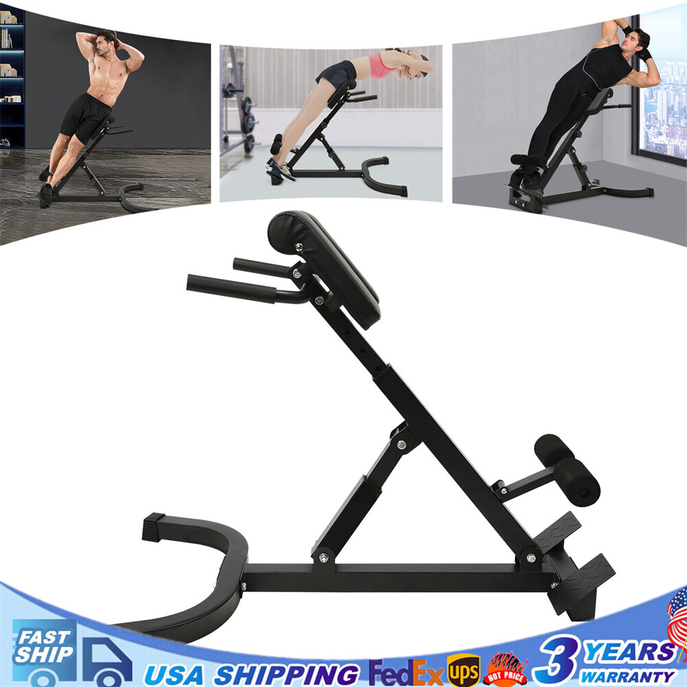 Reverse Hyperextension On Flat Bench Back Extension Roman Chair
