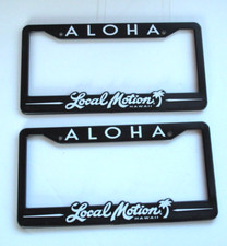 Local Motion Hawaii License Plate Frame Black White Aloha Set Of 2