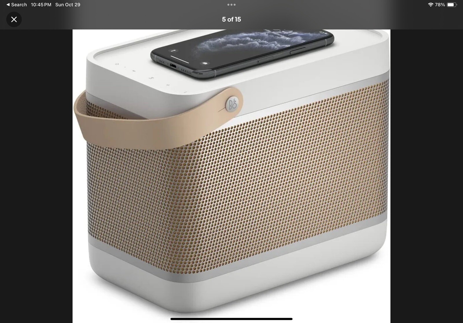 Bang & Olufsen Beolit 20 30W Portable Bluetooth Speaker Grey Mist new