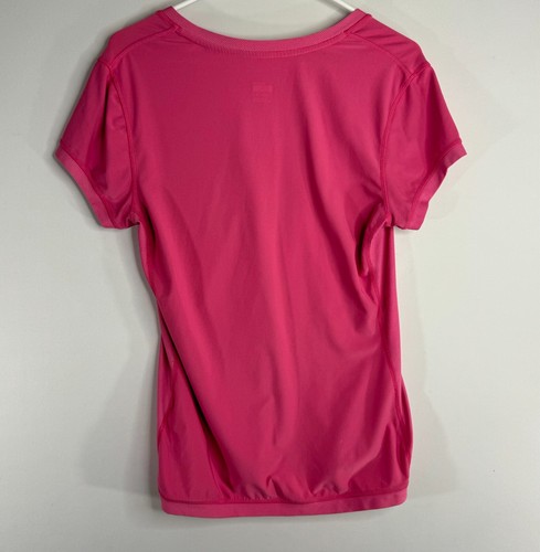 Nike Shirt Pink Fit Dry Embroidered Logo Workout Gym Activewear size M - Picture 4 of 4