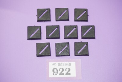 Warhammer Fantasy 1984 Square Bases 20mm x 10 - Slotta Base
