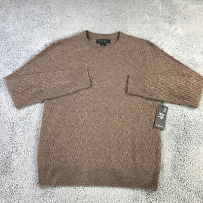 New Christian Lacroix Sweater Mens Small Cashmere Beige Preppy 2