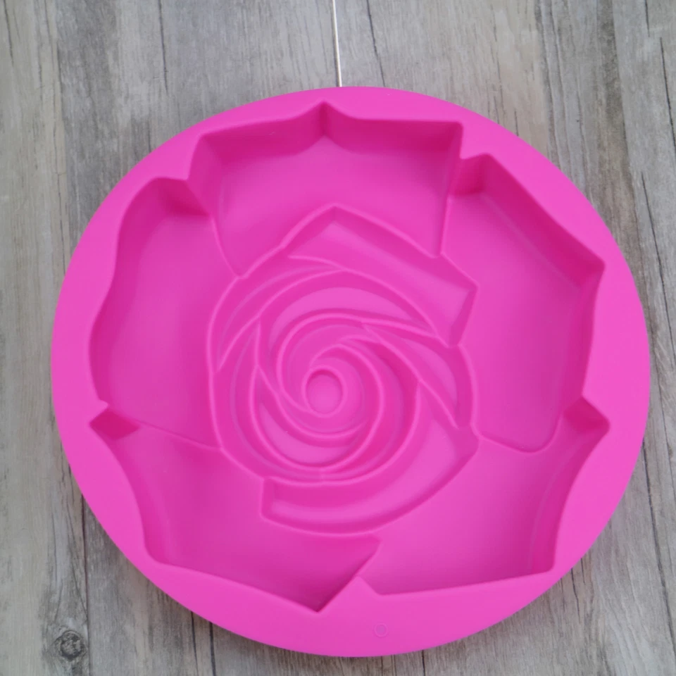 Rose Bakeware Tin Pan Silicone Mold Chocolate Cake Mould Flower Baking Nonstick - Image 3 of 4
