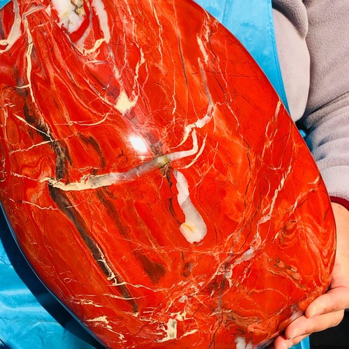 30.36LB Natural Red Jasper Quartz Hand Polishing Crystal Specimen - Picture 15 of 18