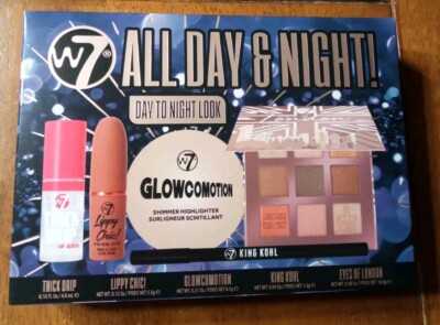 W7 All Day & Night Cosmetic  Gift Set King Kohl Eyes Of London GlowComotion