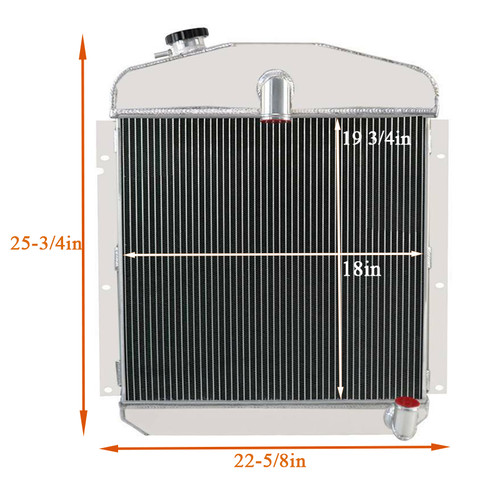 ALUMINUM RADIATOR For 1947-1949 1948 PLYMOUTH CHRYSLER COUPE SEDAN P15 DELUXE - Bild 3 von 10