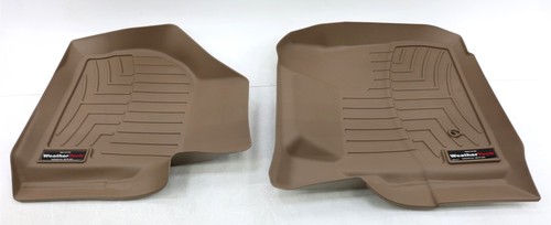 NEW WeatherTech Front Floor Mat Set Tan 451201 Ford F-250 F-350 2008-2010